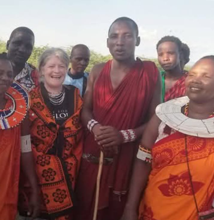 Visiting the Maasai community in Nguruman.